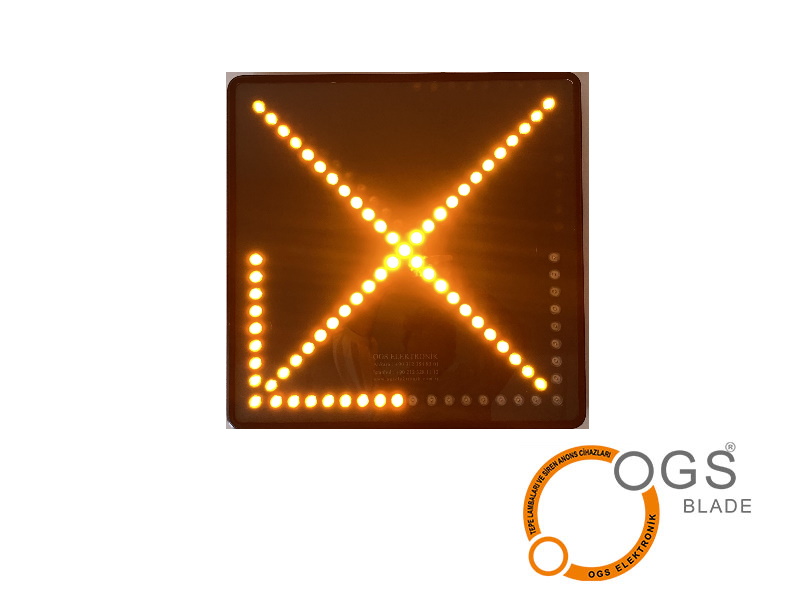 Bi-Directional Illuminated Directional Sign YON-C 90X90