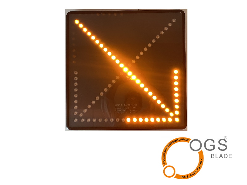 Bi-Directional Illuminated Directional Sign YON-T 90X90