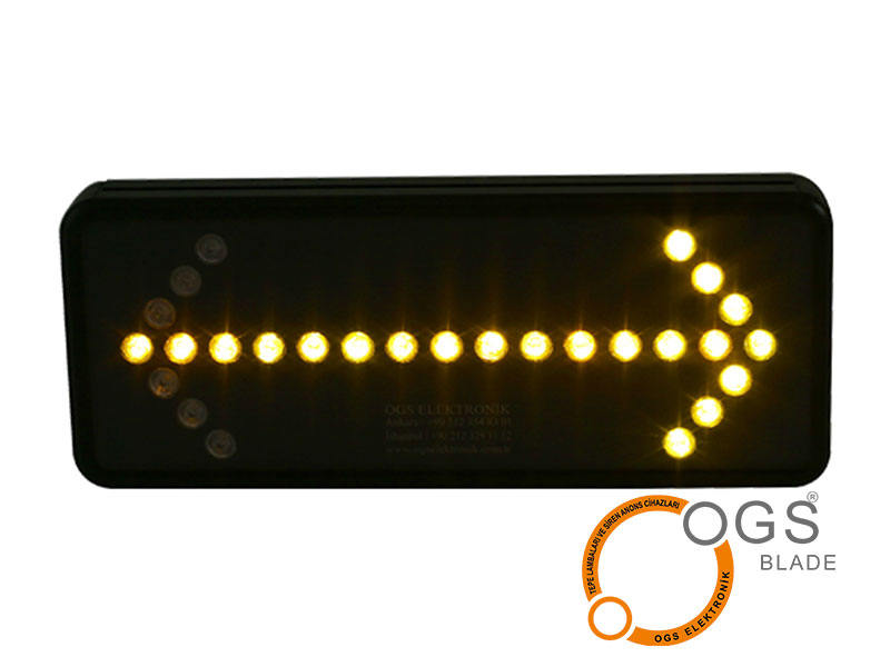 One-Way Illuminated Directional Sign YON-T 20×50