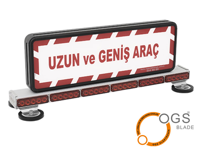 Uzun ve Geniş Araç Panolu H Model Tepe Lambası