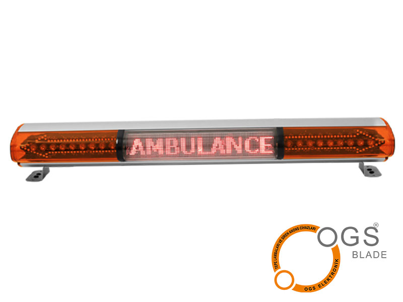 119 cm Ambulans Dijital Mesaj Panolu Tepe Lambası